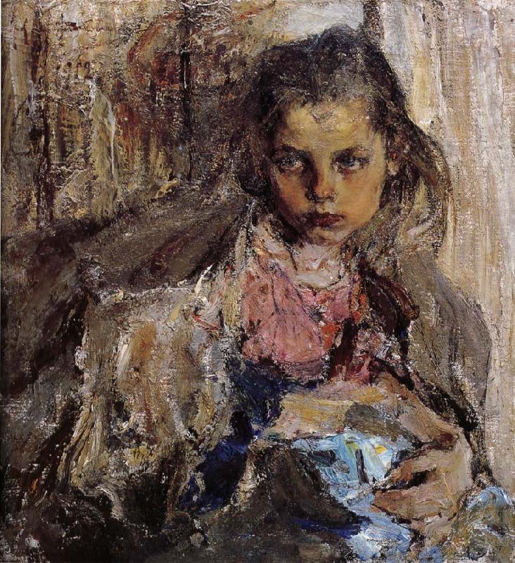 Portrait of girl, Nikolay Fechin